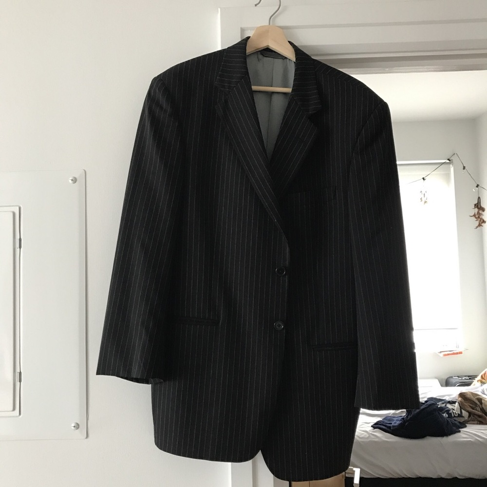 OVERSIZED VINTAGE STRIPED BLAZER
